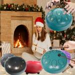 8-Note Steel Tongue Drum for Kids, Malachite