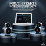 Wireless Bluetooth Speakers with Built-In Mic, Set of 2