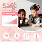 Kids Bluetooth Headphones with Volume Limit and 60H Playtime