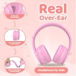 Kids Bluetooth Headphones with Volume Limit and 60H Playtime