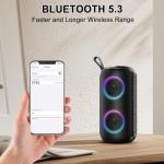 Portable Bluetooth Speaker for Kids with RGB Lights