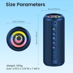 Kids' Portable Bluetooth Speaker with LED Lights