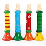 Wooden Trumpet Toy for Kids Musical Fun