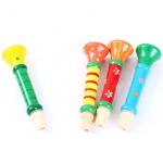 Wooden Trumpet Toy for Kids Musical Fun