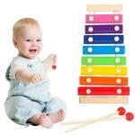 Colorful 8-Tone Wooden Xylophone for Kids