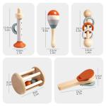 5-Piece Baby Musical Instrument Rattle Set