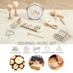 Colorful Wooden Xylophone Drum Toy for Kids