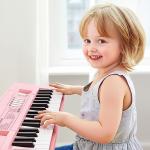 Kids 37-Key Electronic Piano with Microphone