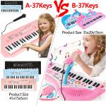 Kids 37-Key Electronic Piano with Microphone