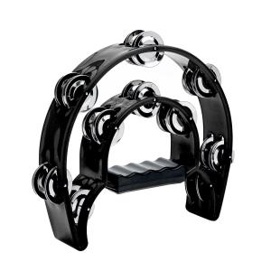 Double Row Tambourine with Metal Jingles