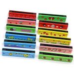 Wooden Animal-Themed 16-Hole Harmonica for Kids