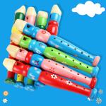 Colorful Wooden Flute Musical Toy for Kids