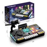 Kid DJ Mixer with Microphone and Piano Keyboard