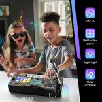 Kid DJ Mixer with Microphone and Piano Keyboard