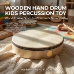 Wooden Hand Beat Percussion Drum for Kids