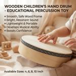 Wooden Hand Beat Percussion Drum for Kids