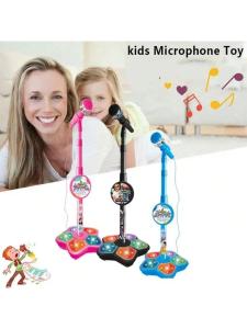Kids Microphone with Stand for Karaoke Fun