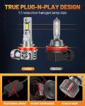 Forenner Fahren H11/H9/H8 LED Headlight Bulbs