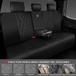 Luxury Faux Leather Waterproof Rear Bench Seat Covers