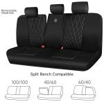 Luxury Faux Leather Waterproof Rear Bench Seat Covers