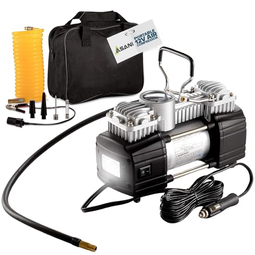 Asani 12V Portable Car Tire Air Compressor