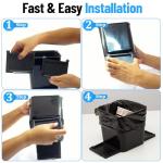 HAUSSIMPLE Car Trash Can with Free Stability Flaps