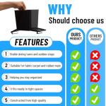 HAUSSIMPLE Car Trash Can with Free Stability Flaps