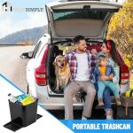 HAUSSIMPLE Car Trash Can with Free Stability Flaps