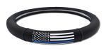 Thin Blue Line Premium Steering Wheel Cover for SUVs