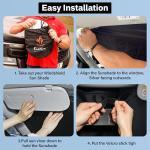 EcoNour Sunshade Protector for Dashboard Defense