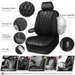 Luxury PU Leather Waterproof Front Seat Covers