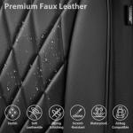Luxury PU Leather Waterproof Front Seat Covers