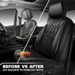 Luxury PU Leather Waterproof Front Seat Covers