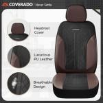 Luxury Leather Seat Covers for 5-Seater Cars