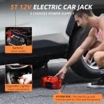 Electric Car Jack Kit with Air Pump and Wrench
