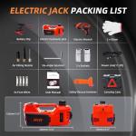 Electric Car Jack Kit with Air Pump and Wrench