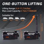 5 Ton Electric Car Jack Kit with Impact Wrench