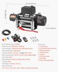 VEVOR 12V Electric Winch - 4536/5443/6123.5KG