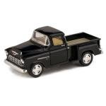 1955 Black Chevy Stepside Die Cast Toy Truck