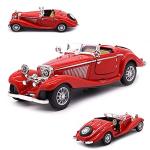 Diecast Metal Antique Classic Car Model - Red
