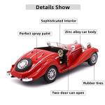 Diecast Metal Antique Classic Car Model - Red