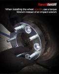 Torchbeam 5x100 to 5x114.3 Wheel Adapters, 1 Inch
