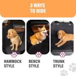 Active Pets Orange Dog Car Seat Cover - Waterproof Hammock