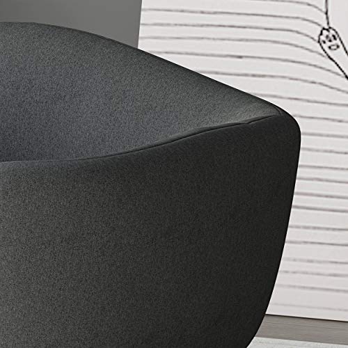 Samuel Small Plush Pet Bed - Dark Gray