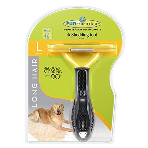 FURminator Long Hair Dog deShedding Tool, Large