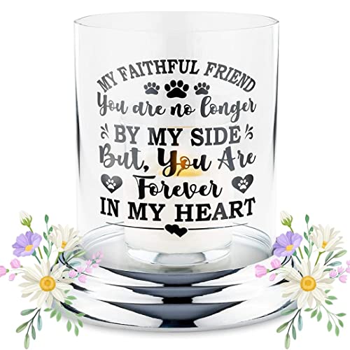 Dog Memorial Candle Holder - Sympathy Gift for Loss
