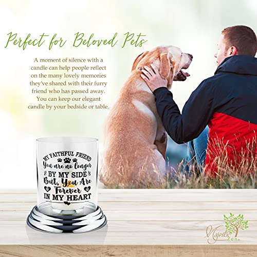 Dog Memorial Candle Holder - Sympathy Gift for Loss