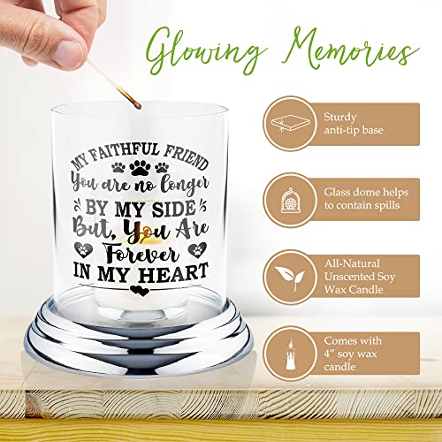 Dog Memorial Candle Holder - Sympathy Gift for Loss