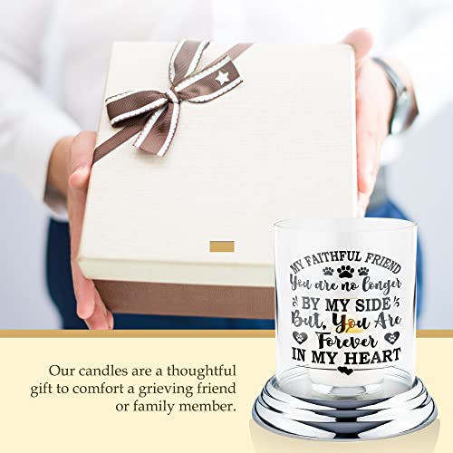 Dog Memorial Candle Holder - Sympathy Gift for Loss