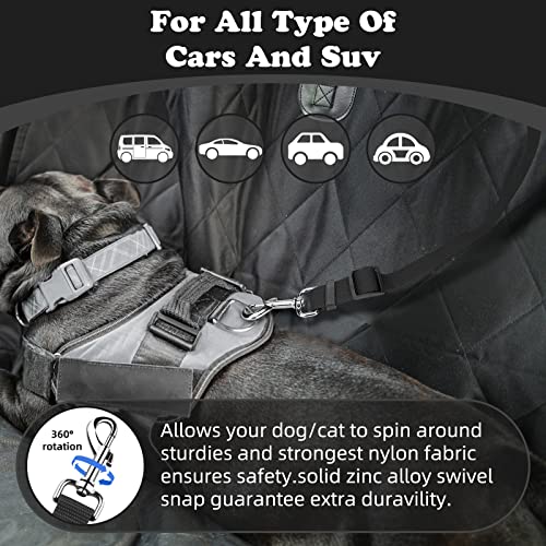 BWOGUE 2 Packs Dog Cat Safety Seat Belt Strap Car Headrest Restraint Adjustable Nylon Fabric Dog Restraints Vehicle Seatbelts Harness from BWOGUE